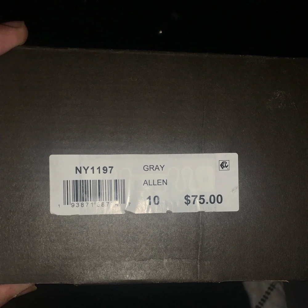 New York & Company -Men's Gray Boots; Size 10 New w/Box